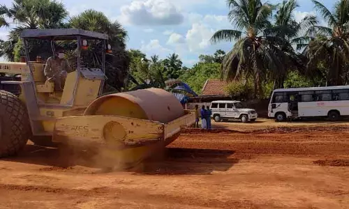 போலீஸ் பாதுகாப்புடன் அகல ெரயில்பாதை அமைக்கும் பணி