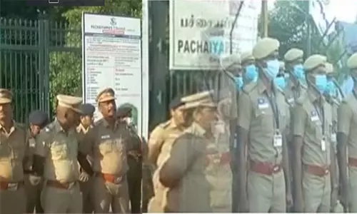 மாணவி ஸ்ரீமதி மரணத்திற்கு நீதி கேட்டு போராட்டம் நடத்த கல்லூரி மாணவர்கள் திட்டம் - சென்னையில் போலீஸ் குவிப்பு