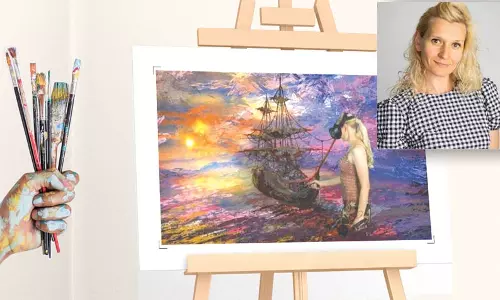 விர்ச்சுவல் ரியாலிட்டி ஓவியங்களை உருவாக்கும் அன்னா ஜிலியாவா