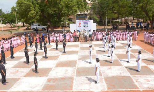 செஸ் ஒலிம்பியாட் விழிப்புணர்வு போட்டி-ஊர்வலம்