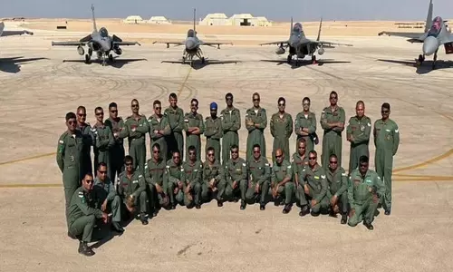 எகிப்து நாட்டில் வெற்றிகரமாக பயிற்சியை நிறைவு செய்த இந்திய விமானப்படை குழு