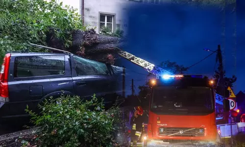 போலாந்தில் கடும் புயல்: ஆயிரக்கணக்கான வீடுகளில் மின் இணைப்பு துண்டிப்பு போலாந்தில் கடும் புயல்: ஆயிரக்கணக்கான வீடுகளில் மின் இணைப்பு துண்டிப்பு