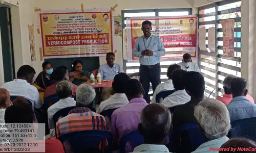 மண்புழுஉரம் தயாரிப்பு குறித்து விவசாயிகளுக்கு பயிற்சி மண்புழுஉரம் தயாரிப்பு குறித்து விவசாயிகளுக்கு பயிற்சி