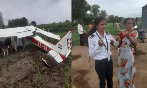 மராட்டியம்:  பயிற்சி விமானம் விபத்தில் சிக்கி பெண் விமானி காயம்