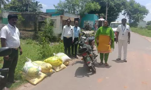 500 கிலோ ரேஷன் அரிசி பறிமுதல்