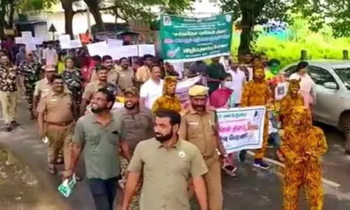 உலக புலிகள் தினத்தையொட்டி விழிப்புணர்வு பேரணி