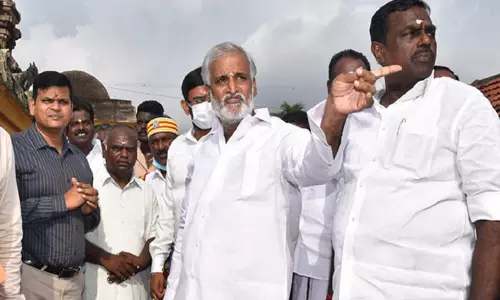 நாகை:  துளசியாப்பட்டினத்தில் அவ்வையாருக்கு மணிமண்டபம் - அமைச்சர் சேகர் பாபு ஆய்வு