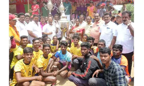 குடியாத்தத்தில்  மாவட்ட அளவிலான கபடி போட்டி