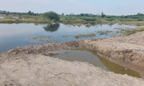 மீன் பிடிப்பதற்காக ஏரியில் இருந்து தண்ணீர் வெளியேற்றம் மீன் பிடிப்பதற்காக ஏரியில் இருந்து தண்ணீர் வெளியேற்றம்