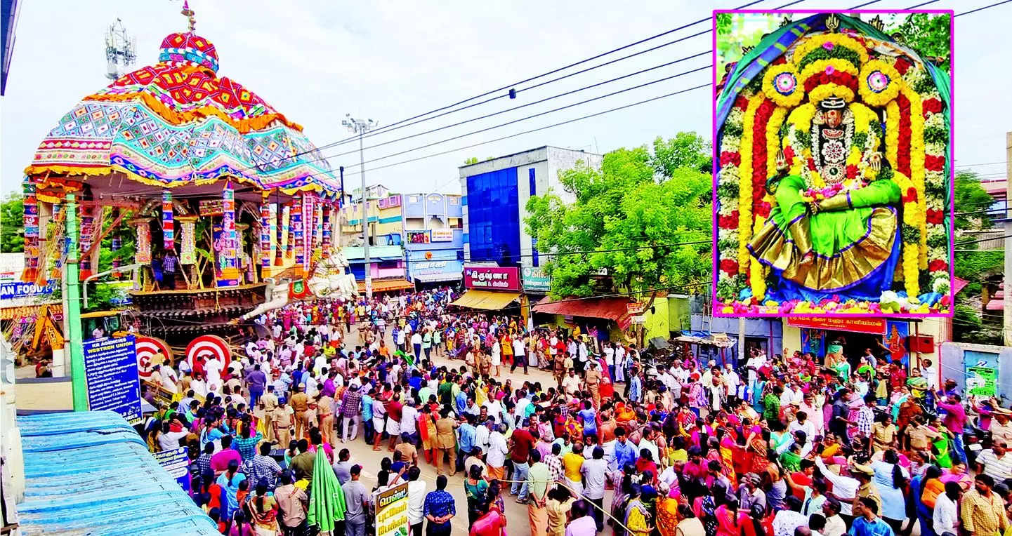 தியாகராஜர் கோவில் ஆடிப்பூர விழா தேரோட்டம் தியாகராஜர் கோவில் ஆடிப்பூர விழா தேரோட்டம்