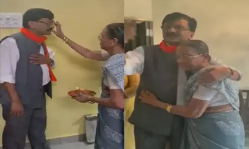 சஞ்சய் ராவத் கைதுக்கு முன் கடைசி நிமிட பாச போராட்ட காட்சிகள்...