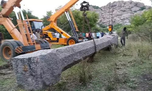 கடத்தப்பட்ட கல்தூண் மீட்பு கடத்தப்பட்ட கல்தூண் மீட்பு