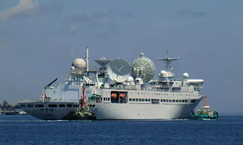 இந்தியாவுக்கு அச்சுறுத்தலை ஏற்படுத்தும் சீன உளவு கப்பல் இலங்கைக்கு புறப்பட்டது...!