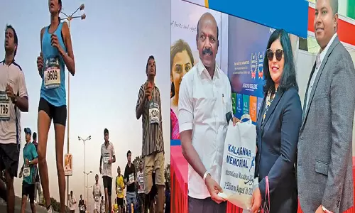 இன்று நடைபெற உள்ள கருணாநிதி நினைவு மாரத்தானில் 43 ஆயிரம் பேர் பங்கேற்பு