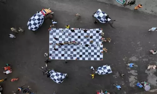 பொள்ளாச்சி அருகே டாப்சிலிப்பில் யானைகள் செஸ் அணிவகுப்பு விழா