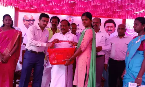 திட்டக்குடி அருகே    1,050 பேருக்கு நலத்திட்ட உதவிகள்    அமைச்சர் சி.வி.கணேசன் வழங்கினார்