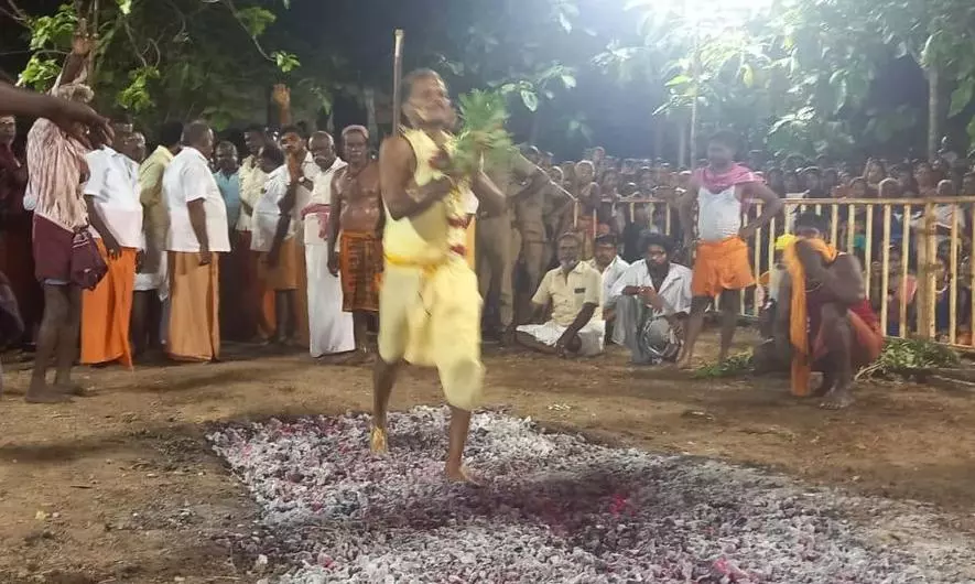 திரவுபதை அம்மன் கோவிலில் தீ மிதி திருவிழா திரவுபதை அம்மன் கோவிலில் தீ மிதி திருவிழா