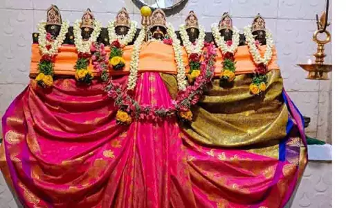 சிறப்பு அலங்காரத்தில் சப்த கன்னியர்