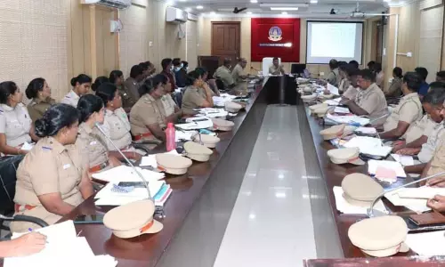 நாகர்கோவிலில் குற்றத்தடுப்பு மாதாந்திர கூட்டம்; போலீஸ் சூப்பிரண்டு தலைமையில் நடந்தது