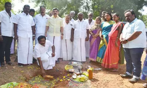 நகர்ப்புற சுகாதார ஆரோக்கிய மையத்திற்கு அடிக்கல் நாட்டு விழா