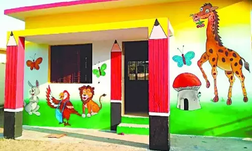 அங்கன்வாடி கட்டிடங்களை ஆய்வு செய்த கலெக்டர்