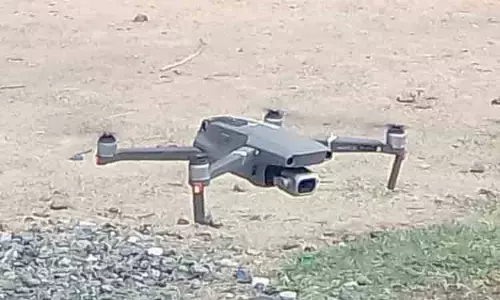 கீழடியில் டிரோன் மூலம் ஆய்வு