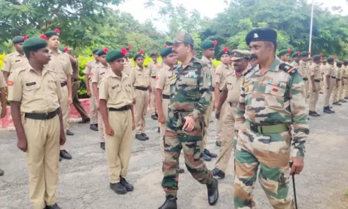 தேசிய மாணவர் படை முகாம் தொடங்கியது தேசிய மாணவர் படை முகாம் தொடங்கியது