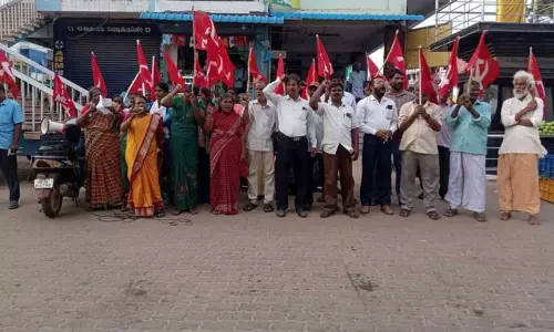 குளச்சலில் மார்க்சிஸ்ட் லெனினிஸ்டு ஆர்ப்பாட்டம்