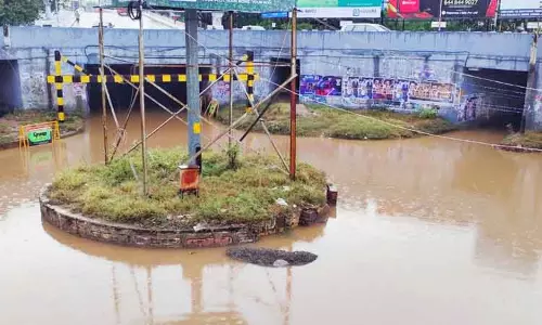 50 வீடுகளுக்குள் மழைநீருடன் சாக்கடை தண்ணீரும் புகுந்தது 50 வீடுகளுக்குள் மழைநீருடன் சாக்கடை தண்ணீரும் புகுந்தது