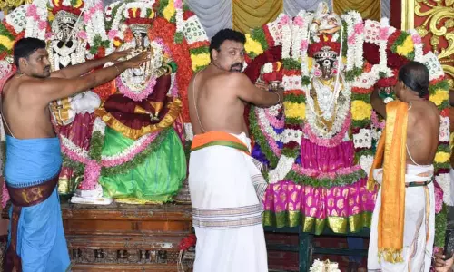 பூலோகநாதர் கோவிலில் ஒரே நேரத்தில் சிவன், பெருமாளுக்கு திருக்கல்யாணம் பூலோகநாதர் கோவிலில் ஒரே நேரத்தில் சிவன், பெருமாளுக்கு திருக்கல்யாணம்