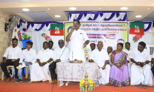 கட்டிட தொழிலாளர்கள் சங்க மாநாடு