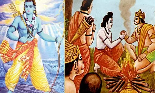 ராமரை பரிசோதித்த சுக்ரீவன் ராமரை பரிசோதித்த சுக்ரீவன்