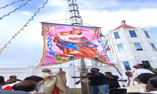 ஆரோக்கிய மாதா ஆலய திருவிழா கொடியேற்றத்துடன் தொடங்கியது