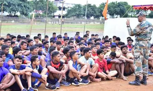 ஹாவேரியில் நடைபெறும் ராணுவ ஆள்சேர்ப்பு முகாமில் தார்வார் மாவட்டத்தை சேர்ந்த 2,538 பேர் பங்கேற்பு