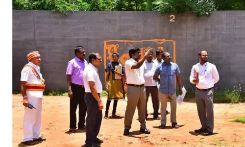 வருவாய்த்துறைக்கு மாற்றம் செய்யப்பட்ட இடத்தில் கலெக்டர் ஆய்வு