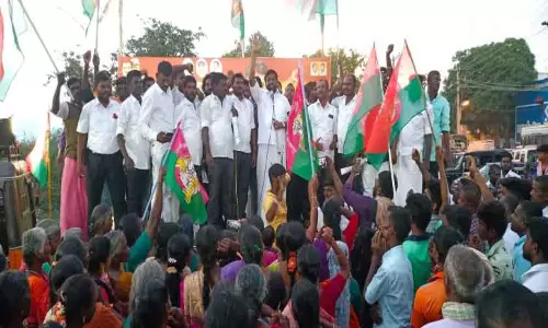 தமிழர் விடுதலை களம் கட்சியினர் ஆர்ப்பாட்டம்