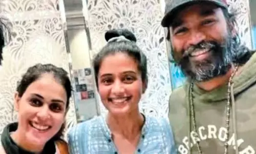 நடிகர் தனுசை சந்தித்த ஜெனிலியா, பிரியாமணி