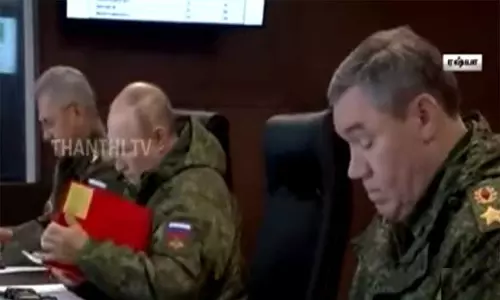 இந்தியா-ரஷ்யா போர் பயிற்சி - திடீரென நேரில் சென்ற ரஷிய அதிபர் புதின்...!