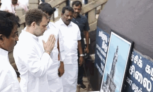 விவேகானந்தர் மண்டபம் ஒவ்வொருவரும் பார்க்க வேண்டிய இடம்பார்வையாளர் புத்தகத்தில் ராகுல்காந்தி கருத்து