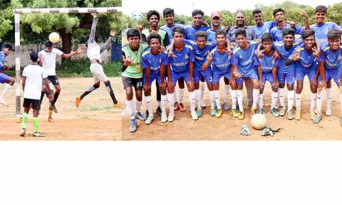 பள்ளிகளுக்கு இடையேயான கால்பந்து போட்டியில் திருச்செந்துறை அரசு பள்ளி முதலிடம்
