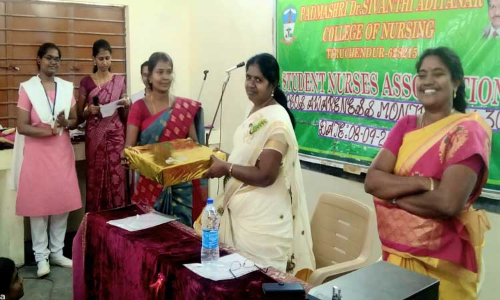 பத்மஸ்ரீ டாக்டர் சிவந்தி ஆதித்தனார் நர்சிங் கல்லூரி சார்பில்  சினைப்பை நீர்க்கட்டி விழிப்புணர்வு நிகழ்ச்சி