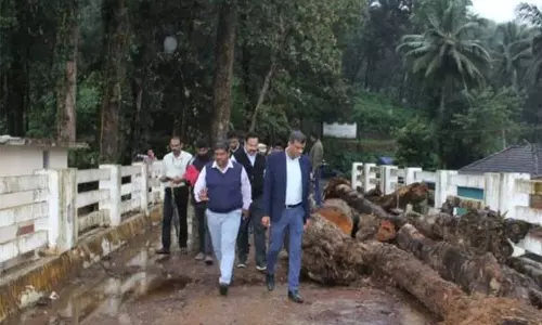 குடகு, தார்வாரில் மழை பாதித்த பகுதிகளில் மத்திய குழுவினர் நேரில் ஆய்வு