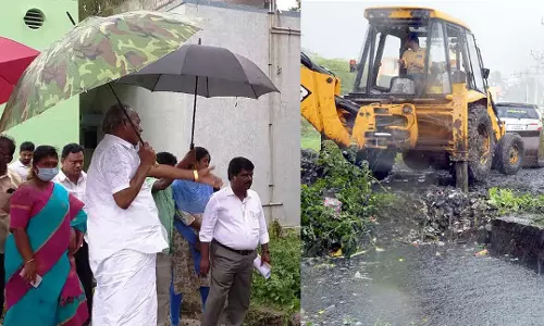 ஓடை, கால்வாய்கள் தூர்வாரும் பணி தீவிரம் ஓடை, கால்வாய்கள் தூர்வாரும் பணி தீவிரம்