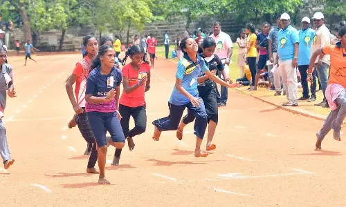 நாகர்கோவிலில் பள்ளி மாணவர்களுக்கான விளையாட்டு போட்டி