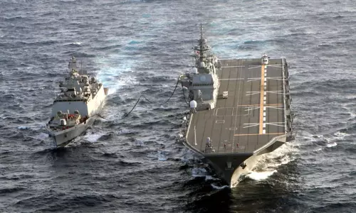 இந்தியா - ஜப்பான் கடல்சார் இருதரப்பு பயிற்சி ஜிமெக்ஸ் 2022 தொடக்கம்! இந்தியா - ஜப்பான் கடல்சார் இருதரப்பு பயிற்சி ஜிமெக்ஸ் 2022 தொடக்கம்!