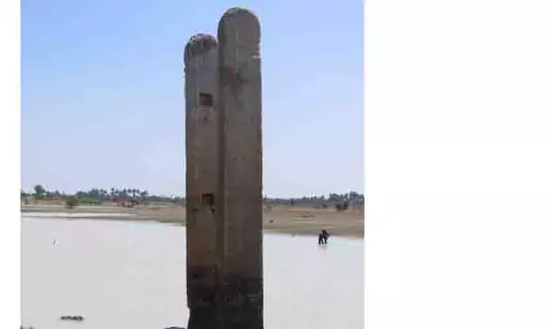 நாயக்கர் கால மடைத்தூண் கல்வெட்டு கண்டெடுப்பு