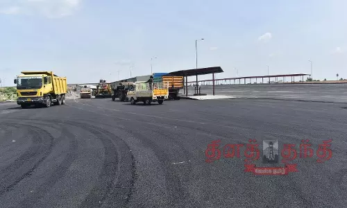 ஈரோடு சோலாரில் புதிய பஸ் நிலையம் அமைக்கும் பணி தீவிரம் ஈரோடு சோலாரில் புதிய பஸ் நிலையம் அமைக்கும் பணி தீவிரம்