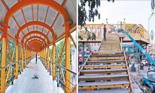 மாம்பலம் ரெயில் நிலையம் - தியாகராயநகர் பஸ் நிலையம் இடையே பாதசாரிகளை பரவசப்படுத்த வரும் ஆகாய நடை மேம்பாலம்