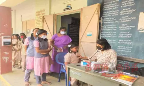 பள்ளி மாணவர்களுக்கு மருத்துவ முகாம்