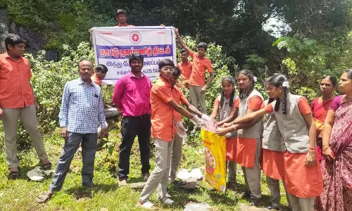மேகமலையில் நாட்டு நலப்பணி திட்ட முகாம் மேகமலையில் நாட்டு நலப்பணி திட்ட முகாம்